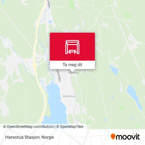 Harestua Stasjon kart