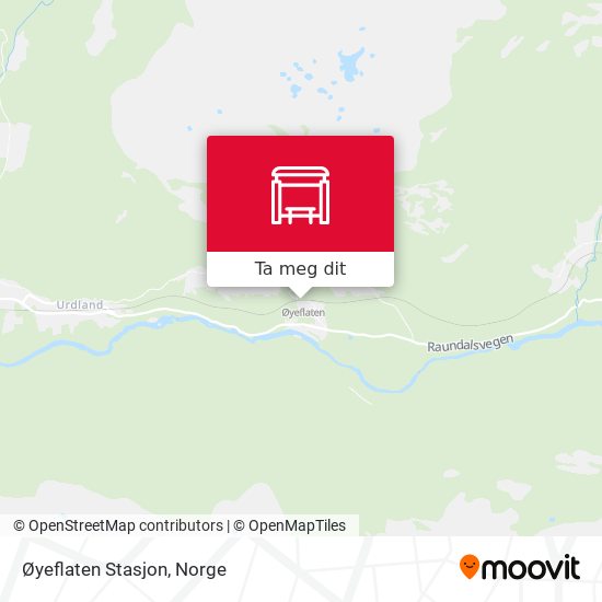 Øyeflaten Stasjon kart