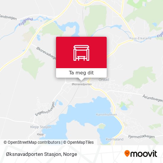 Øksnavadporten Stasjon kart