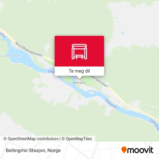 Bellingmo Stasjon kart