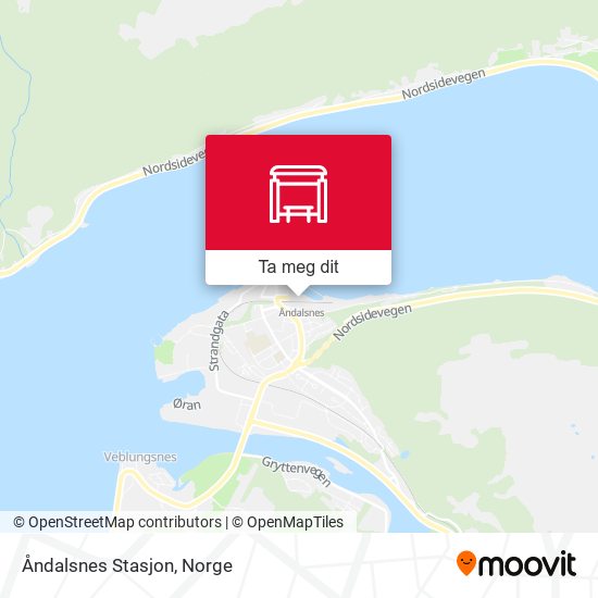 Åndalsnes Stasjon kart