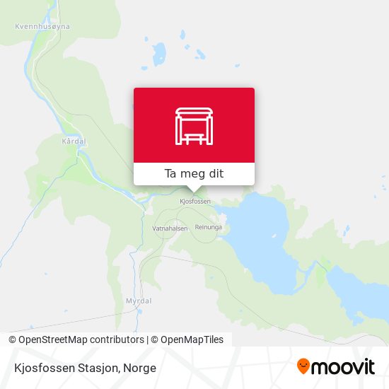 Kjosfossen Stasjon kart