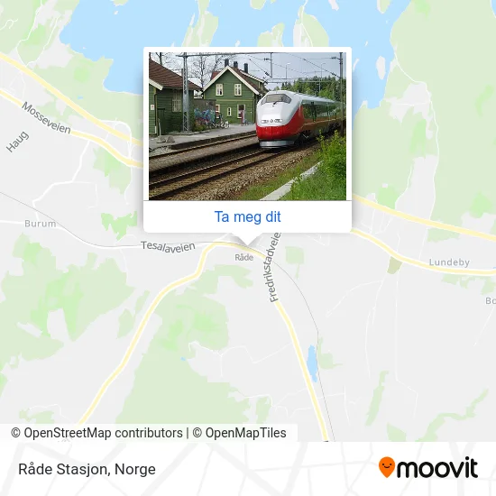 Råde Stasjon kart