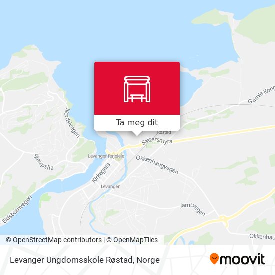 Levanger Ungdomsskole Røstad kart