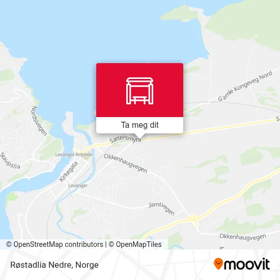 Røstadlia Nedre kart