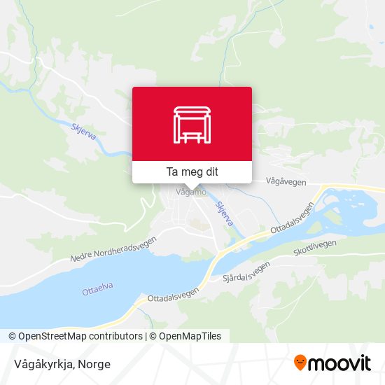 Vågåkyrkja kart