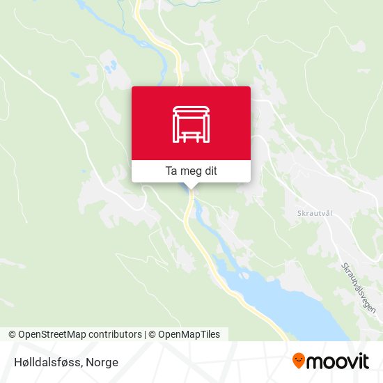 Hølldalsføss kart