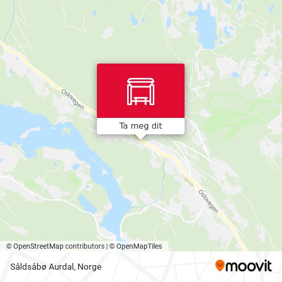 Såldsåbø Aurdal kart
