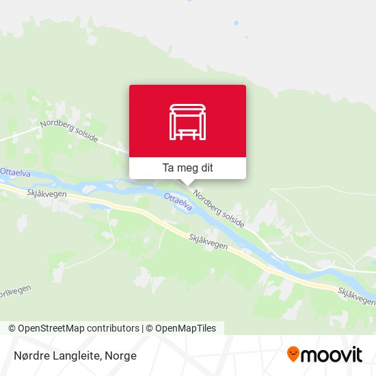 Nørdre Langleite kart