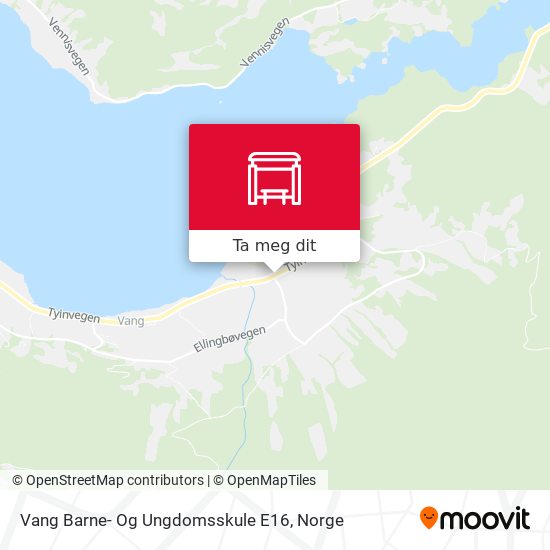 Vang Barne- Og Ungdomsskule E16 kart