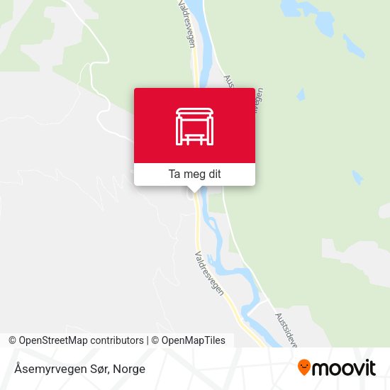 Åsemyrvegen Sør kart