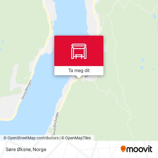Søre Øksne kart