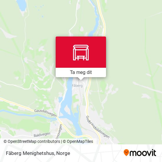 Fåberg Menighetshus kart