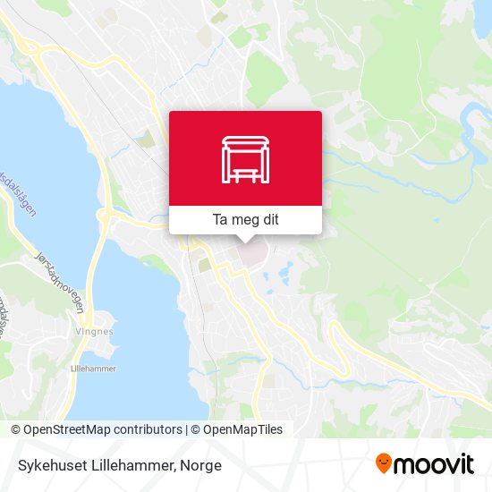 Sykehuset Lillehammer kart