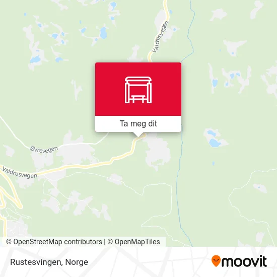 Rustesvingen kart