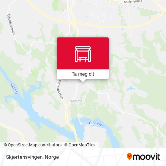 Skjørtensvingen kart