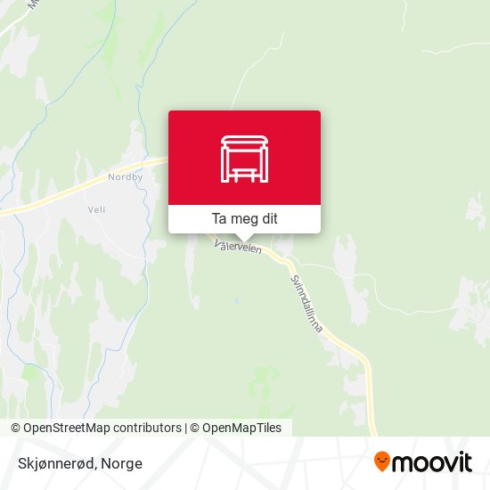 Skjønnerød kart