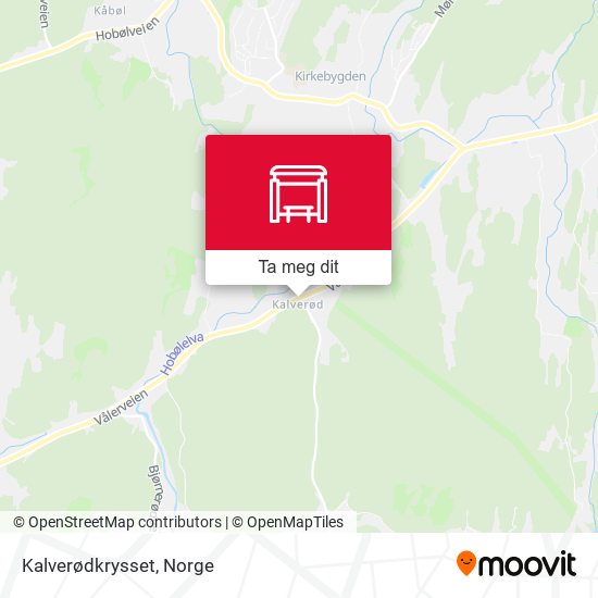 Kalverødkrysset kart