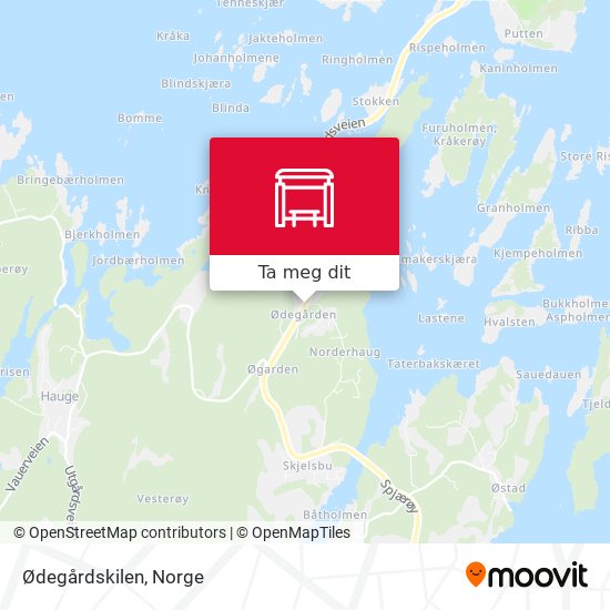Ødegårdskilen kart