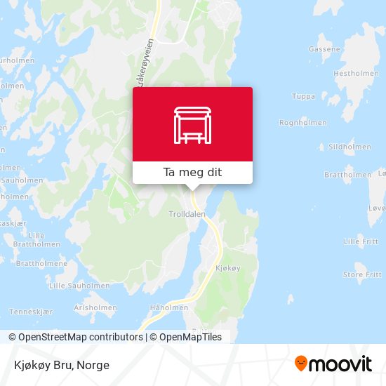 Kjøkøy Bru kart