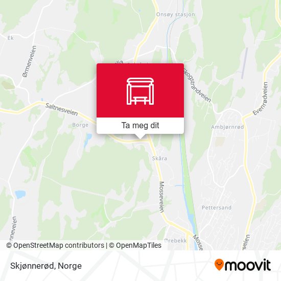 Skjønnerød kart