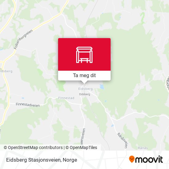 Eidsberg Stasjonsveien kart