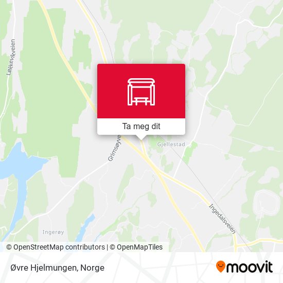 Øvre Hjelmungen kart