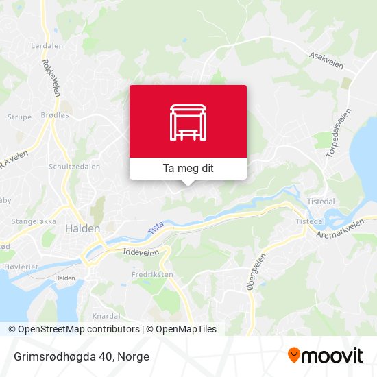 Grimsrødhøgda 40 kart