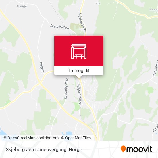 Skjeberg Jernbaneovergang kart
