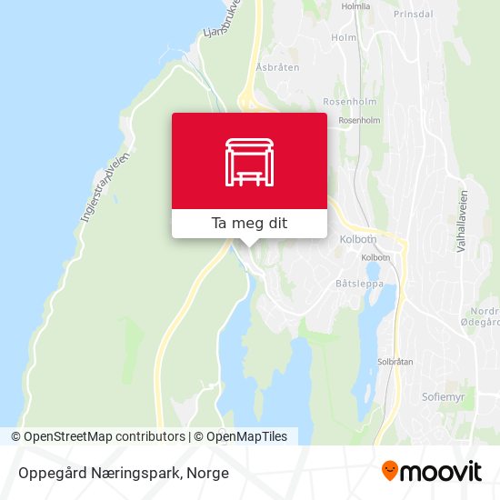 Oppegård Næringspark kart