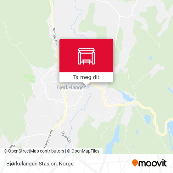 Bjørkelangen Stasjon kart