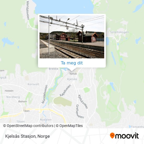 Kjelsås Stasjon kart