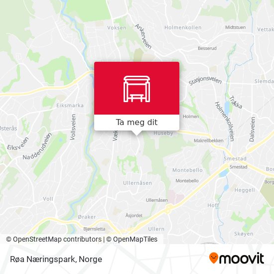Røa Næringspark kart