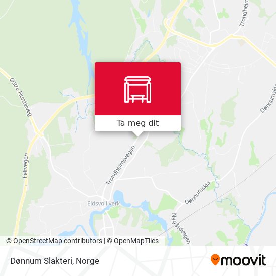 Dønnum Slakteri kart