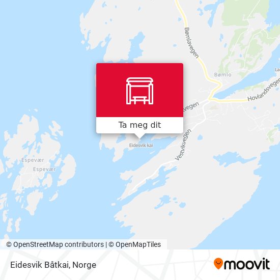 Eidesvik Båtkai kart