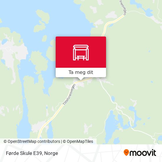Førde Skule E39 kart