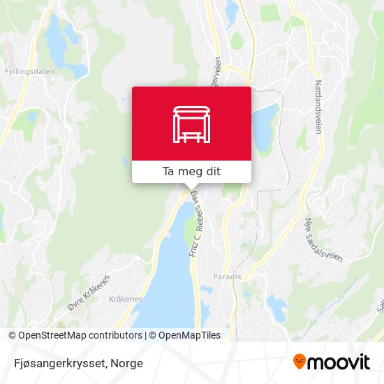 Fjøsangerkrysset kart