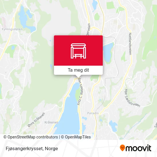 Fjøsangerkrysset kart