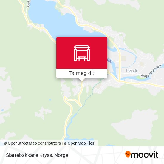 Slåttebakkane Kryss kart