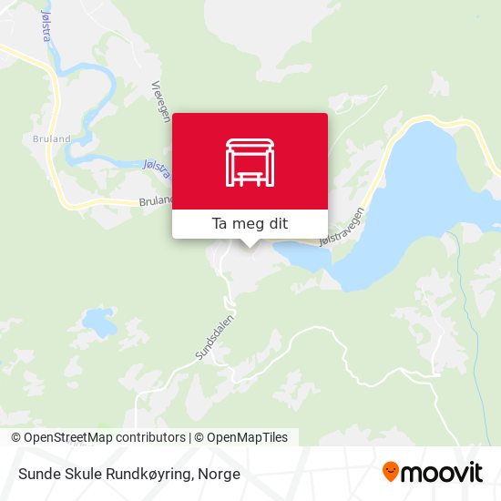 Sunde Skule Rundkøyring kart