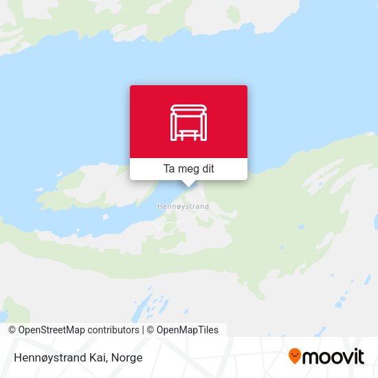 Hennøystrand Kai kart