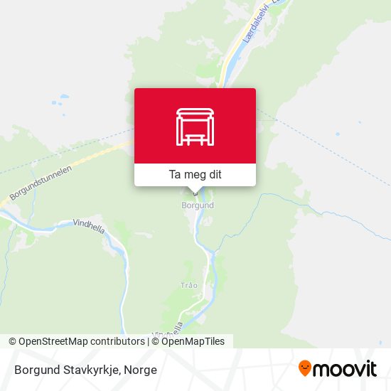 Borgund Stavkyrkje kart