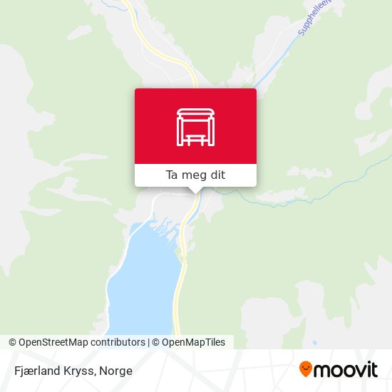 Fjærland Kryss kart