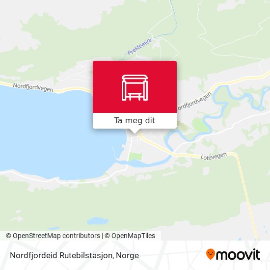Nordfjordeid Rutebilstasjon kart