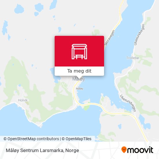 Måløy Sentrum Larsmarka kart