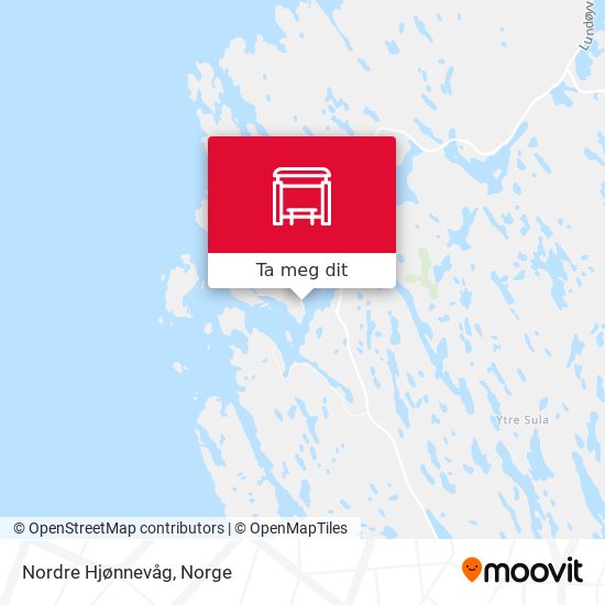 Nordre Hjønnevåg kart