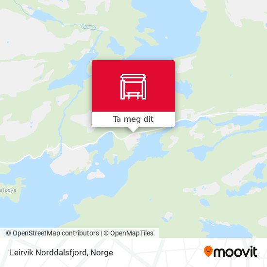 Leirvik Norddalsfjord kart