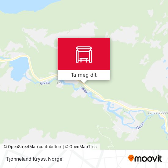 Tjønneland Kryss kart