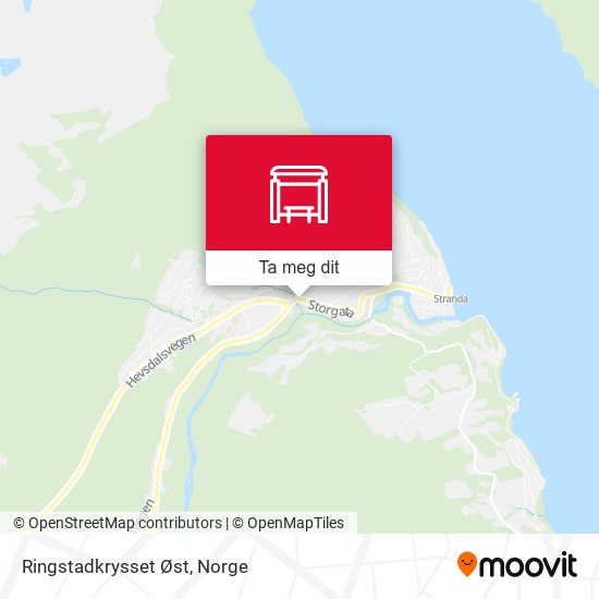 Ringstadkrysset Øst kart