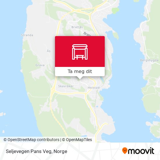 Seljevegen Pans Veg kart